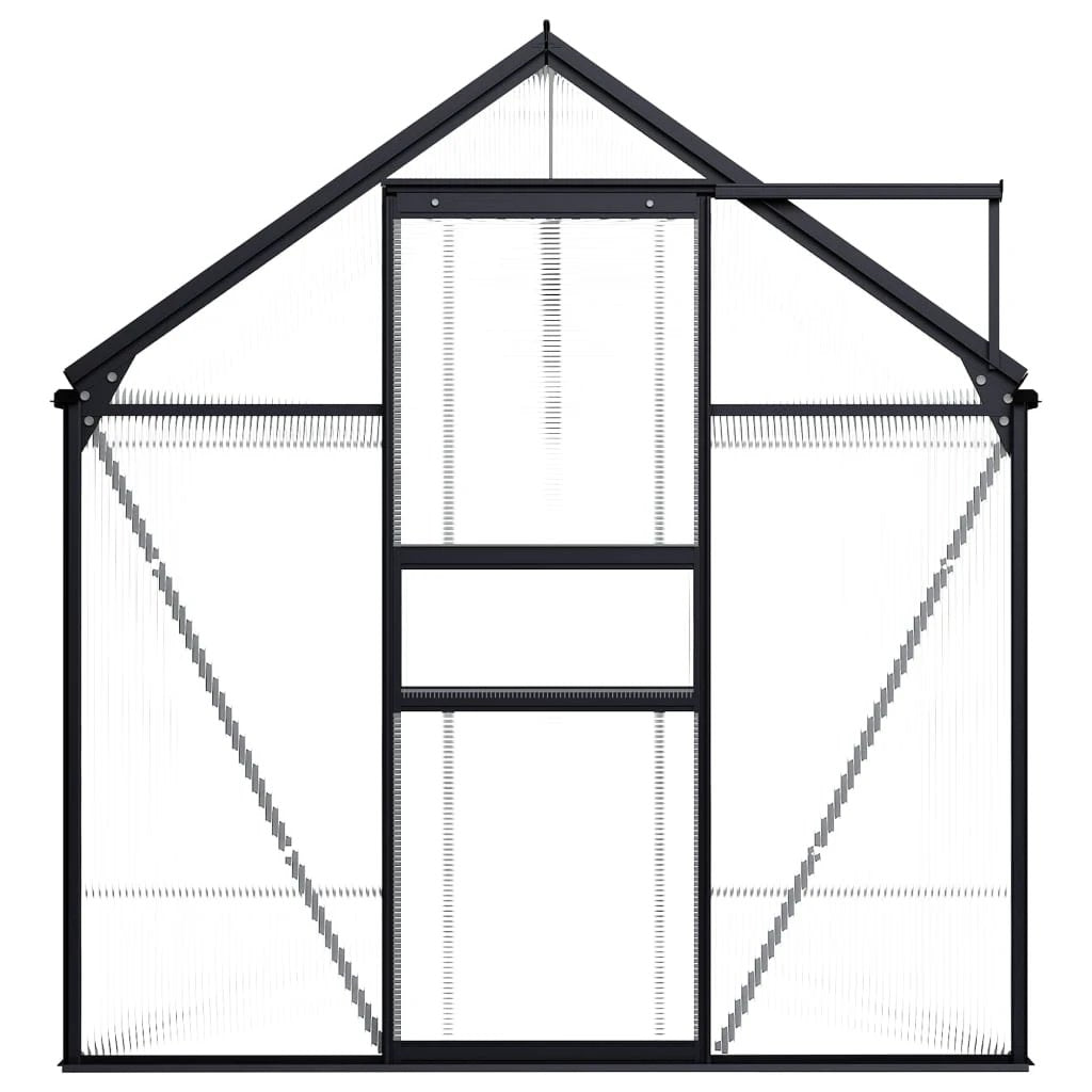 vidaXL Greenhouse Anthracite Aluminium 3.61 m² - Greenhouse