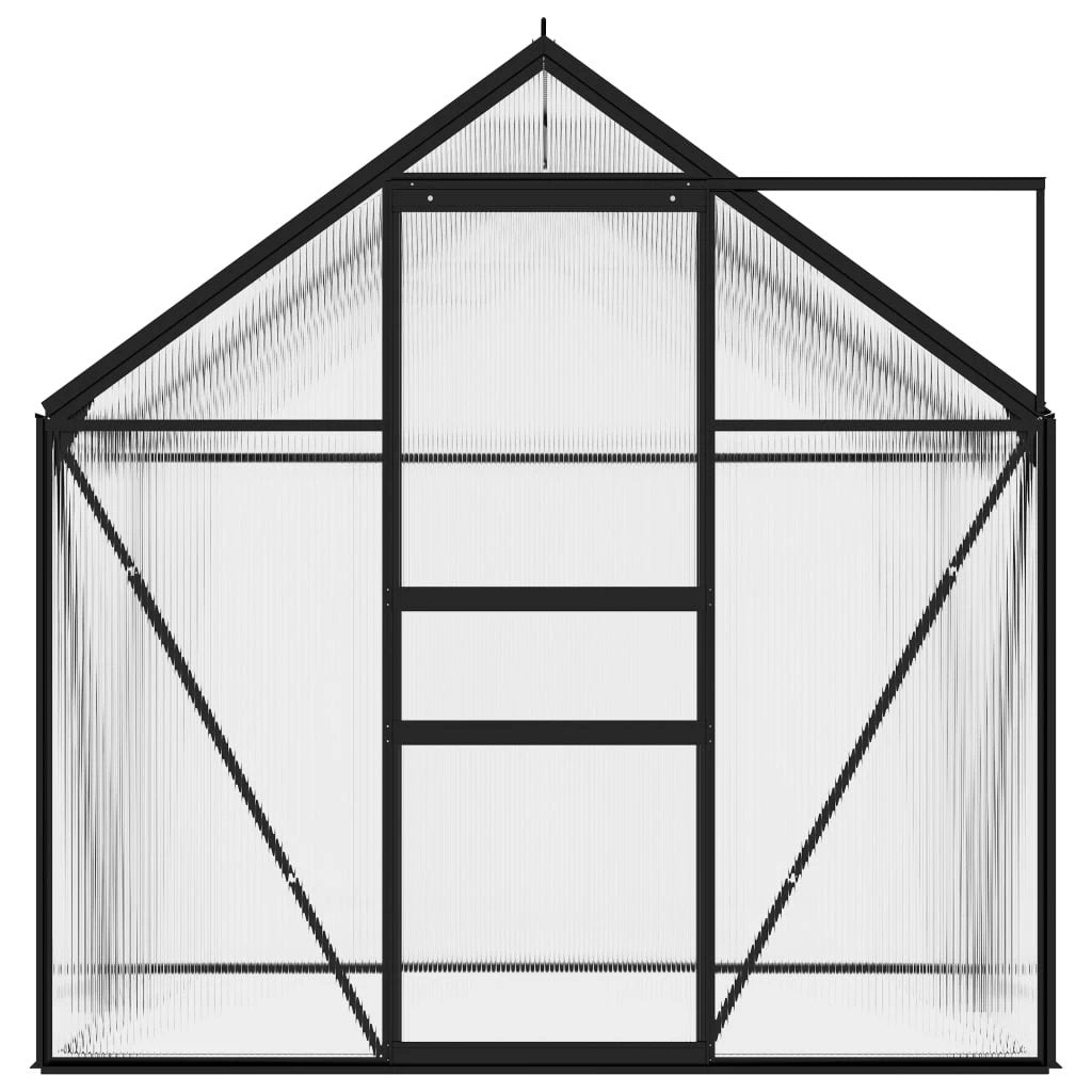 vidaXL Greenhouse Anthracite Aluminium 3.61 m² by vidaXL