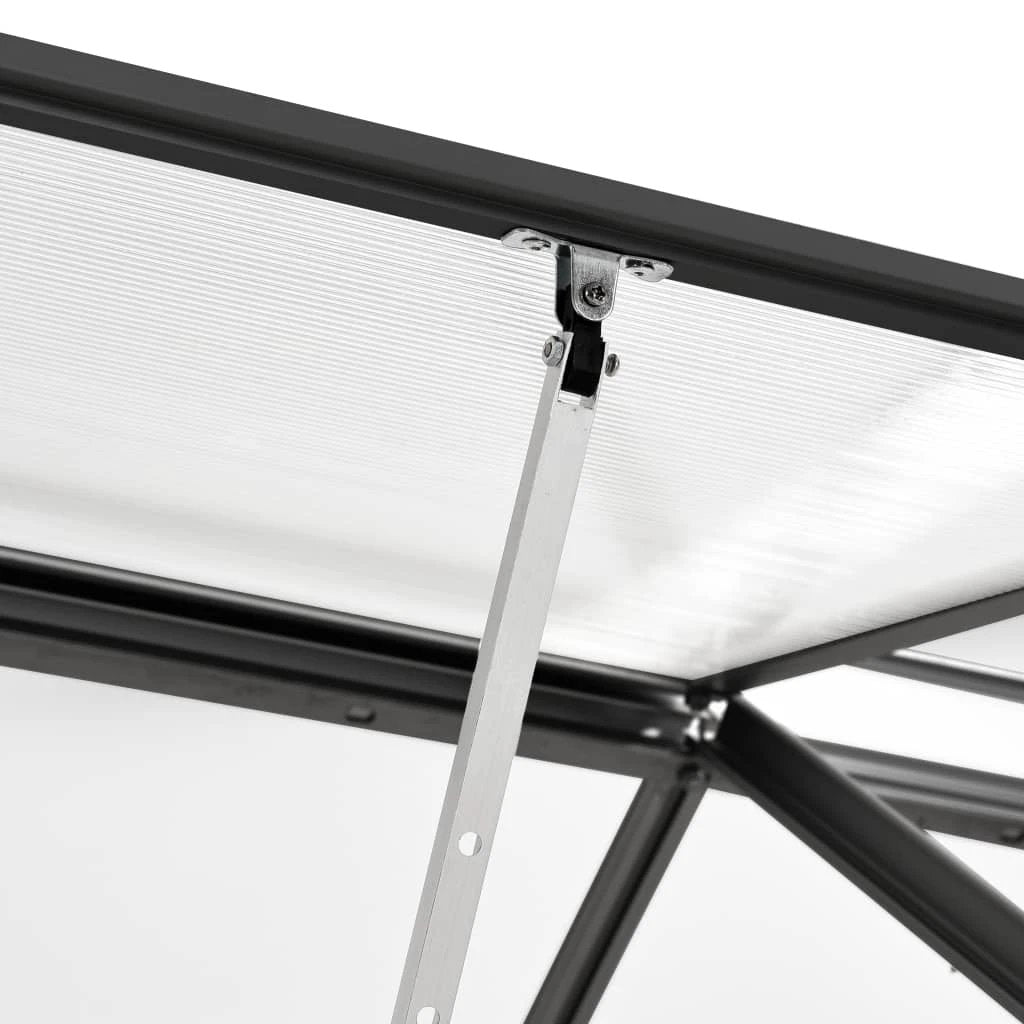vidaXL Greenhouse Anthracite Aluminium 3.61 m² by vidaXL
