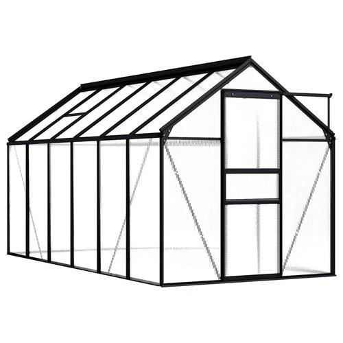 vidaXL Greenhouse Anthracite Aluminium 3.61 m² by vidaXL