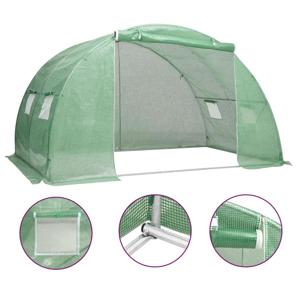vidaXL Greenhouse 45 m² 15x3x2 m by vidaXL