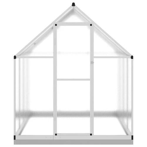 vidaXL Greenhouse with Base Frame Silver 224x169x202 cm Aluminium by vidaXL