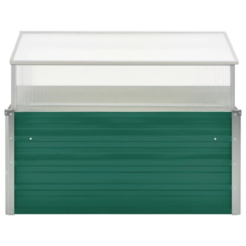 vidaXL Greenhouse Brown 100x100x85 cm Galvanised Steel by vidaXL