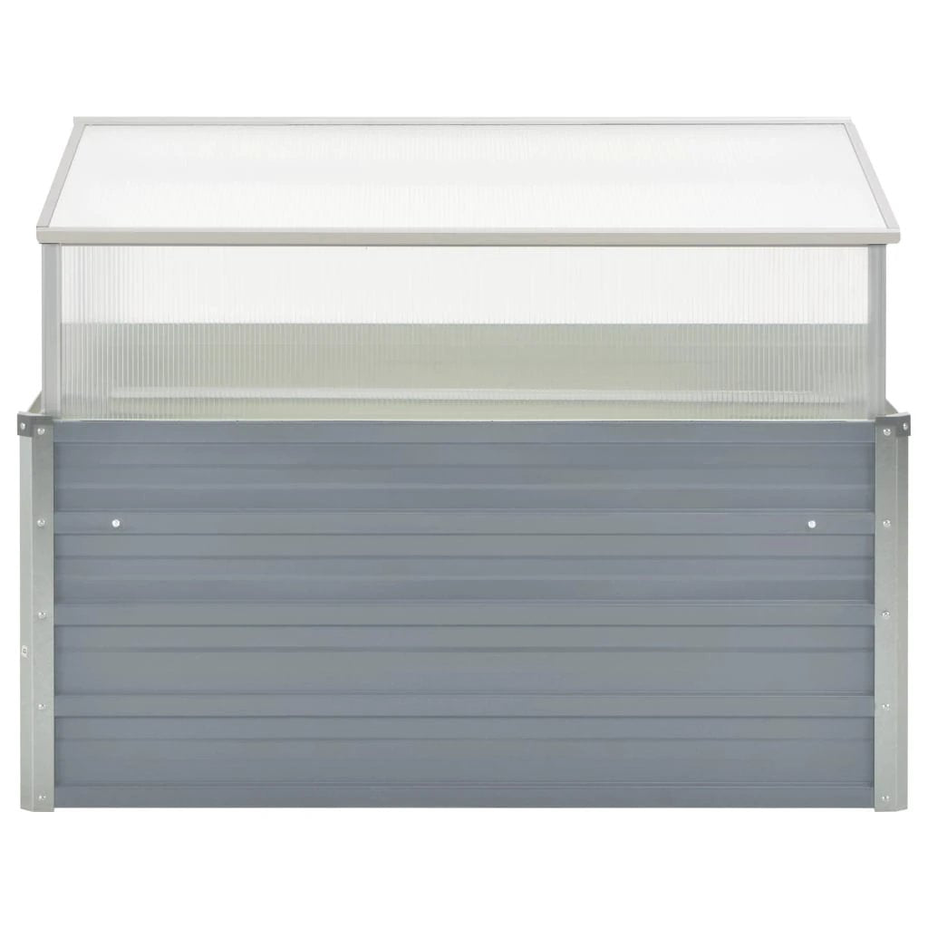 vidaXL Greenhouse Brown 100x100x85 cm Galvanised Steel by vidaXL