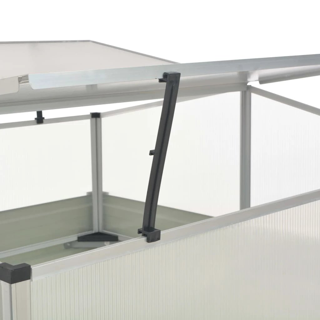vidaXL Greenhouse Brown 100x100x85 cm Galvanised Steel by vidaXL