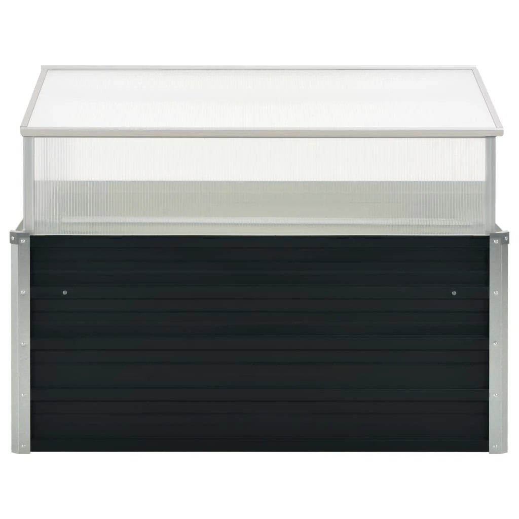 vidaXL Greenhouse Brown 100x100x85 cm Galvanised Steel by vidaXL