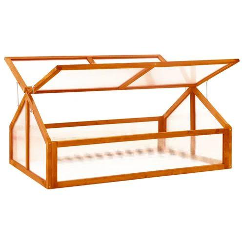 vidaXL vidaXL Greenhouse Brown 114x80x50 cm Firwood - Greenhouse