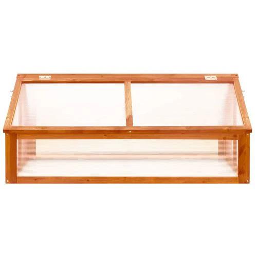 vidaXL vidaXL Greenhouse Brown 114x80x50 cm Firwood - Greenhouse