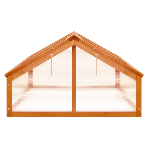 vidaXL vidaXL Greenhouse Brown 114x80x50 cm Firwood - Greenhouse