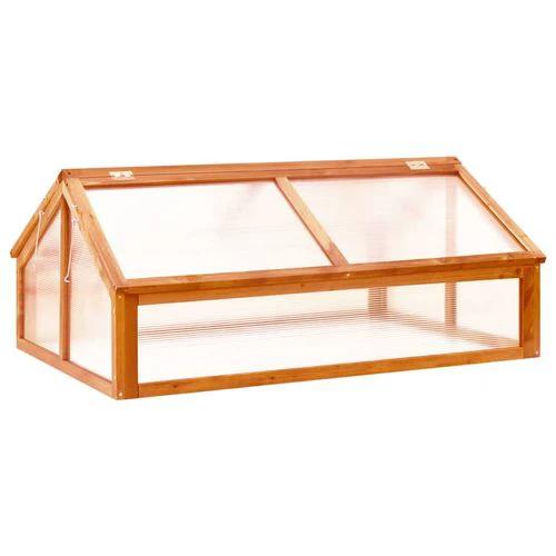 vidaXL vidaXL Greenhouse Brown 114x80x50 cm Firwood - Greenhouse