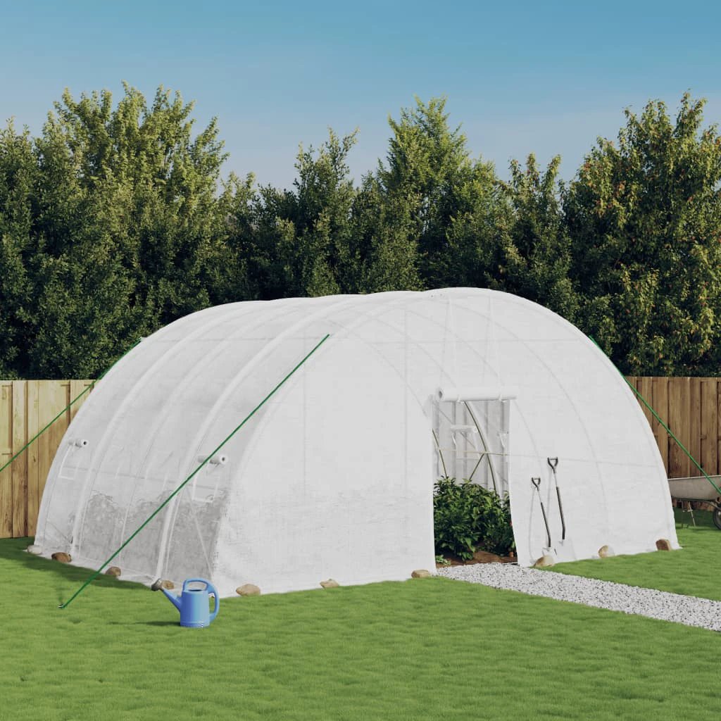 vidaXL Greenhouse with Steel Frame Green 12 m² 6x2x2.85 m by vidaXL