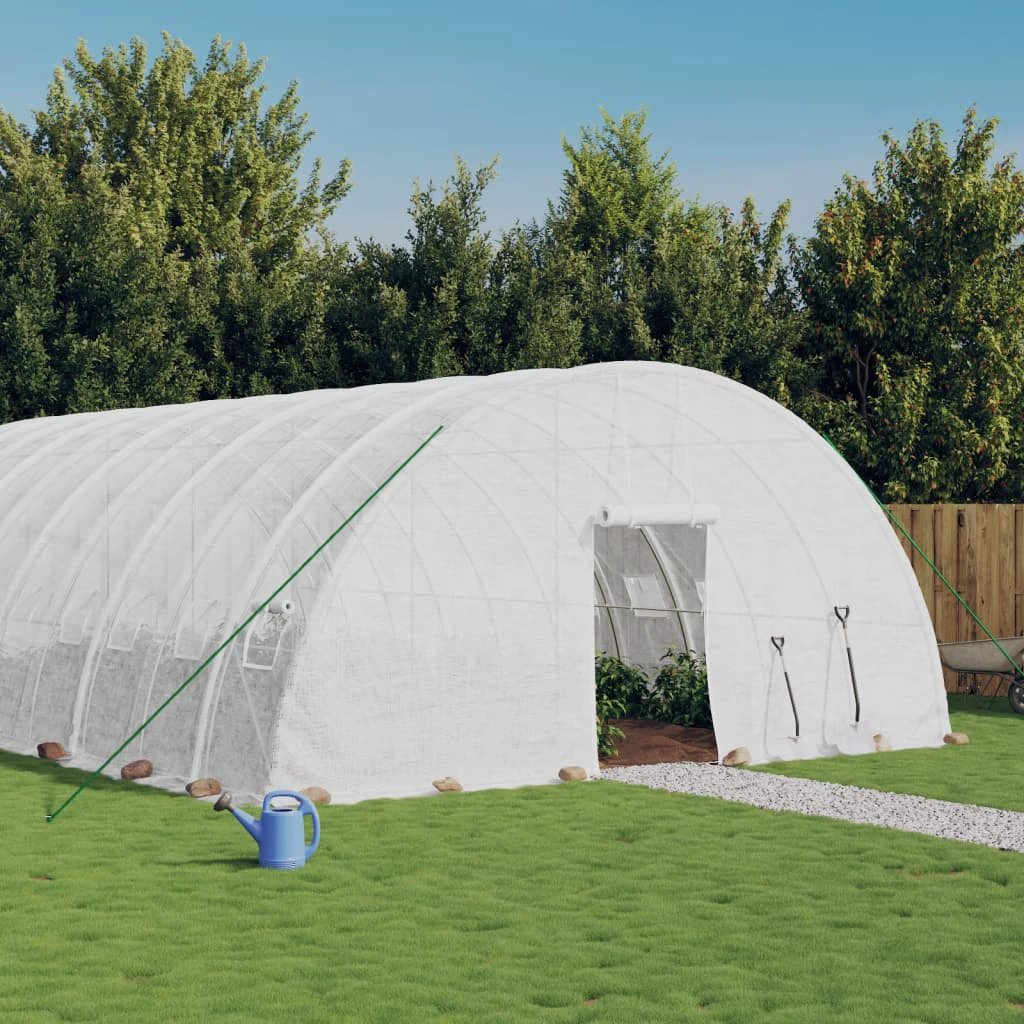 vidaXL Greenhouse with Steel Frame Green 12 m² 6x2x2.85 m by vidaXL