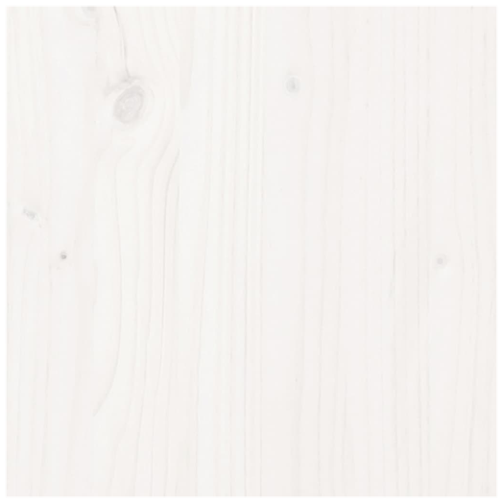 vidaXL Bed Frame White Solid Wood 150x200 cm vidaXL King Size - Uncategorized King Size