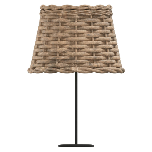 vidaXL Lamp Shade White Ø15x12 cm Wicker by vidaXL
