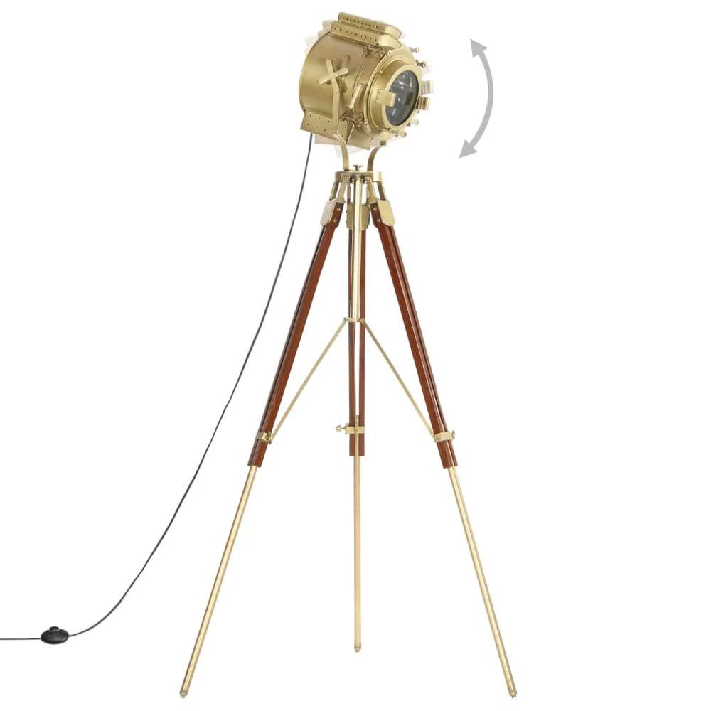 vidaXL Tripod Floor Lamp vidaXL Solid Mango Wood 193 cm - Uncategorized Lamp