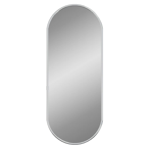 vidaXL Wall Mirror Silver 50x20 cm Oval by vidaXL