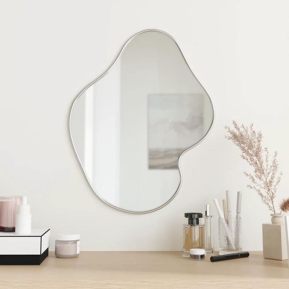 vidaXL vidaXL Wall Mirror Silver 50x40 cm - Mirror