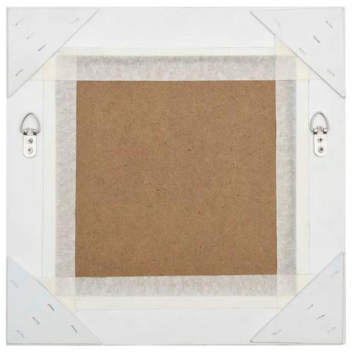 vidaXL Wall Mirror Baroque Style 40x40 cm White by vidaXL