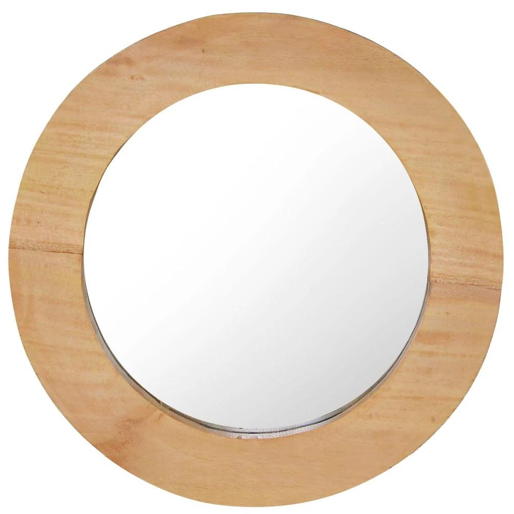vidaXL Wall Mirror 40 cm Teak Round - Mirror