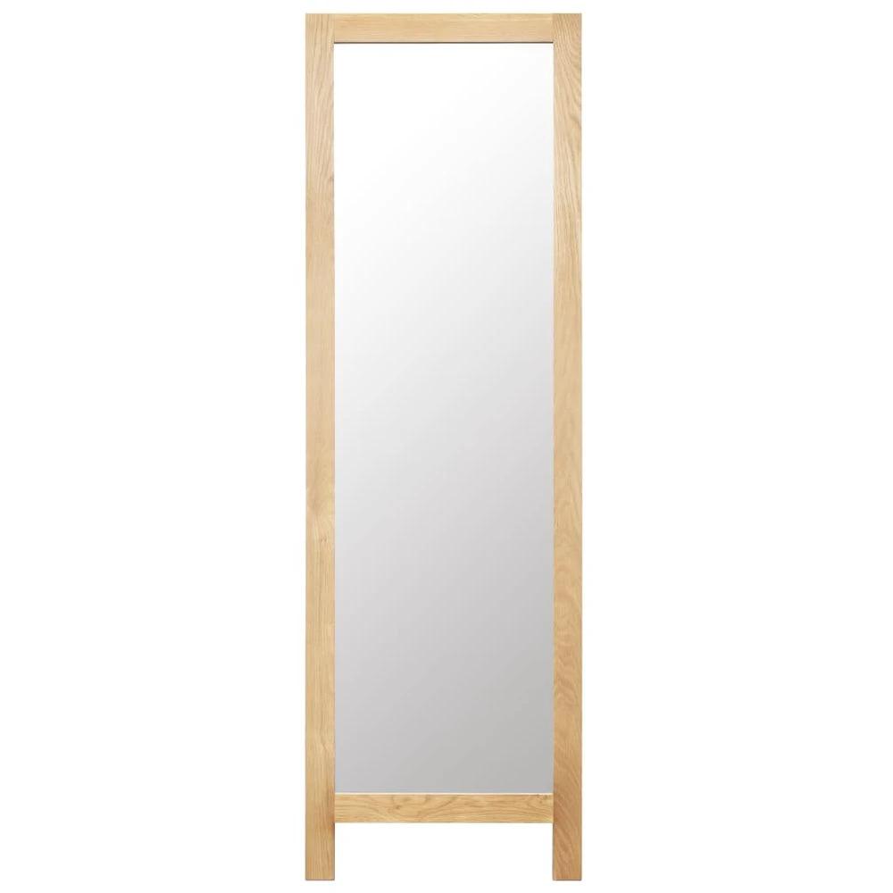 Freestanding Mirror vidaXL 48x46.5x150 cm Solid Oak Wood by vidaXL