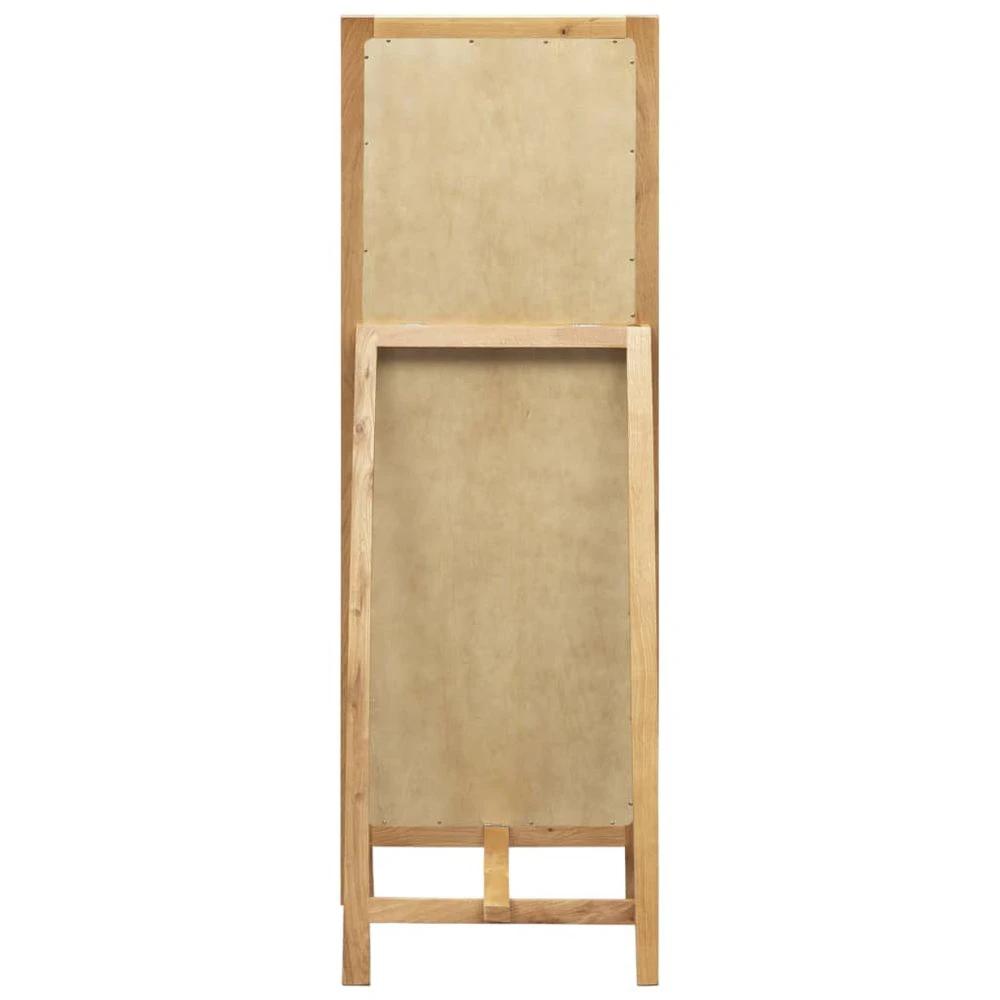 Freestanding Mirror vidaXL 48x46.5x150 cm Solid Oak Wood by vidaXL