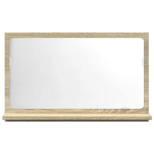 vidaXL Bathroom Mirror Cabinet Sonoma Oak 60x11x37 cm Engineered Wood - Mirror