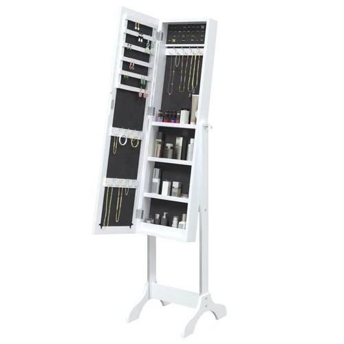 vidaXL Free-Standing Mirror White 34x37x146 cm by vidaXL