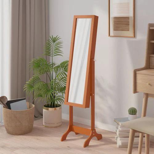 vidaXL Free-Standing Mirror White 34x37x146 cm by vidaXL