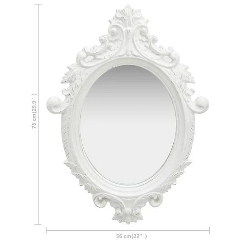 vidaXL Wall Mirror Castle Style 56x76 cm White by vidaXL