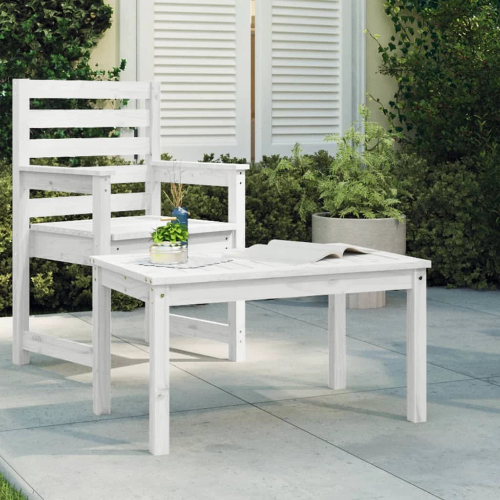 vidaXL vidaXL Garden Table 82.5x50.5x45 cm Solid Wood Pine -