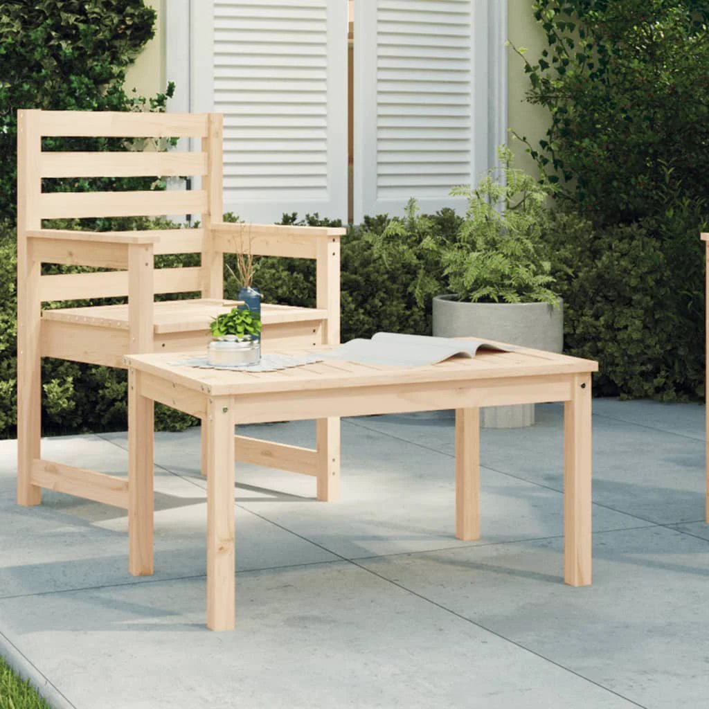 vidaXL vidaXL Garden Table 82.5x50.5x45 cm Solid Wood Pine -