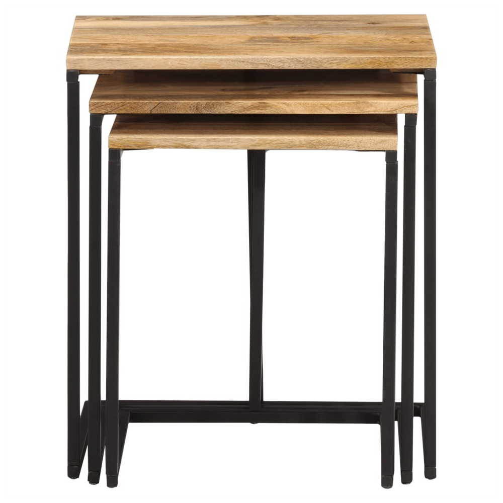 Nesting Tables 3 pcs vidaXLSolid Wood Acacia by vidaXL