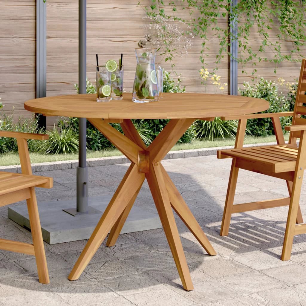 vidaXL Garden Table Round Ø85x75 cm Solid Wood Acacia - from vidaXL