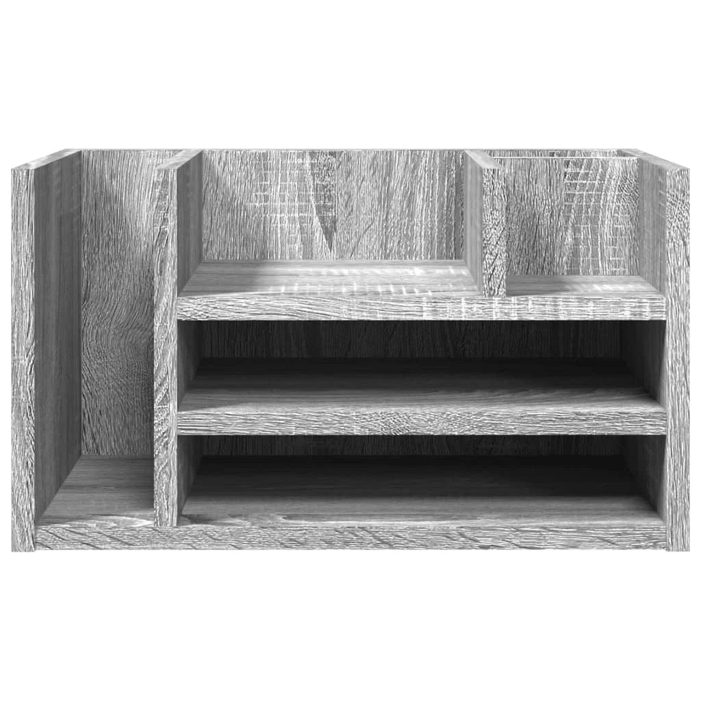 vidaXL Desk Organiser White 44.5x24x25 cm Engineered wood by vidaXL