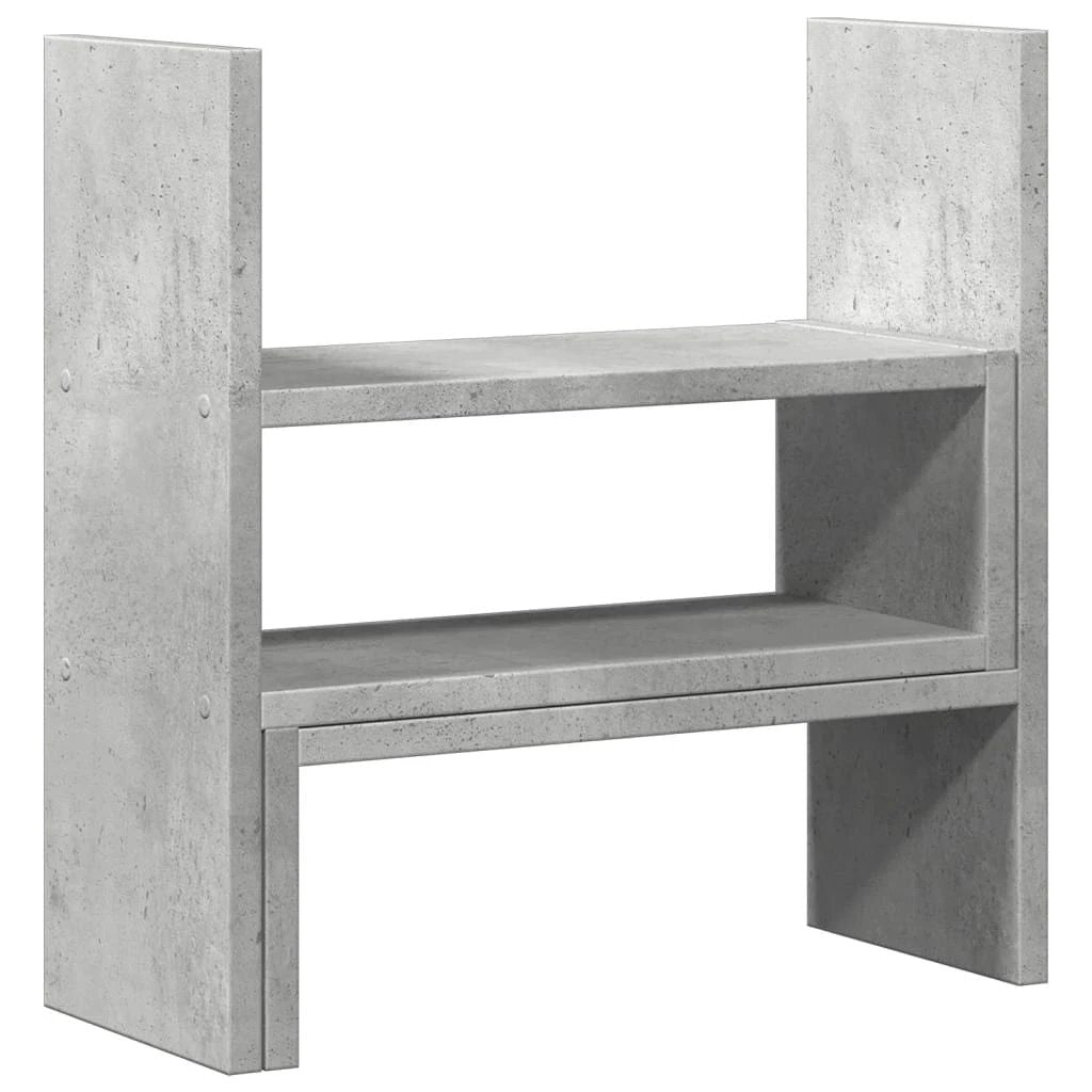 vidaXL Desk Organiser Adjustable White 40x17x41 cm Engineered Wood by vidaXL