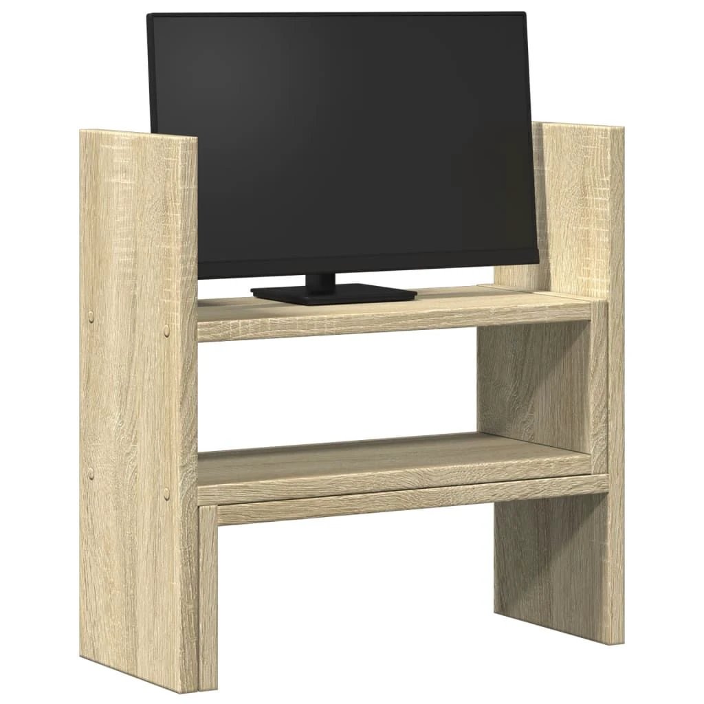 vidaXL Desk Organiser Adjustable White 40x17x41 cm Engineered Wood - Office Storage