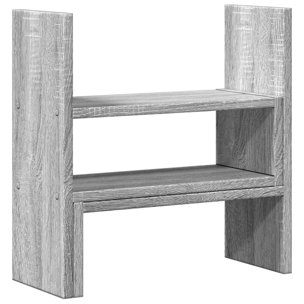 vidaXL Desk Organiser Adjustable White 40x17x41 cm Engineered Wood - Office Storage