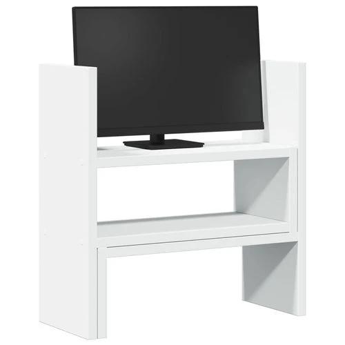 vidaXL Desk Organiser Adjustable White 40x17x41 cm Engineered Wood - Office Storage