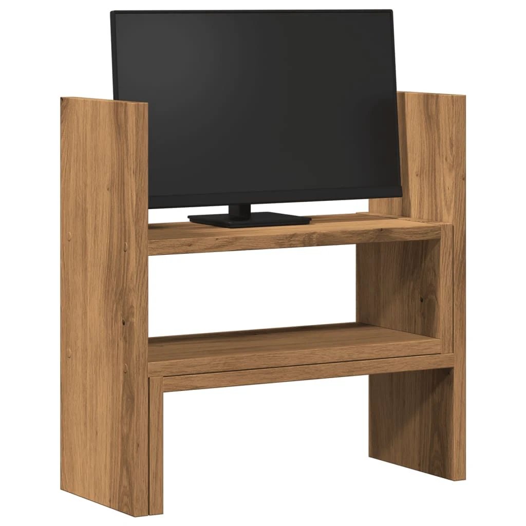 vidaXL Desk Organiser Adjustable White 40x17x41 cm Engineered Wood by vidaXL