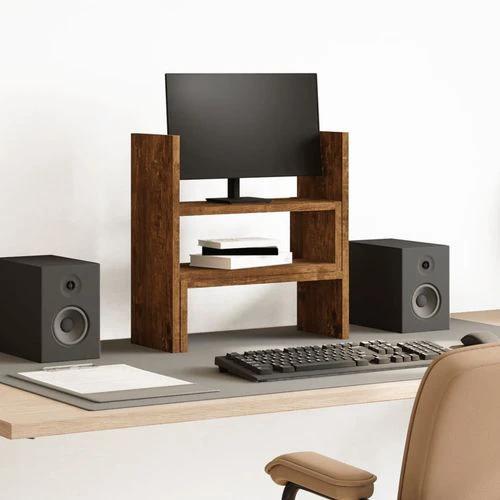 vidaXL Desk Organiser Adjustable White 40x17x41 cm Engineered Wood - Office Storage