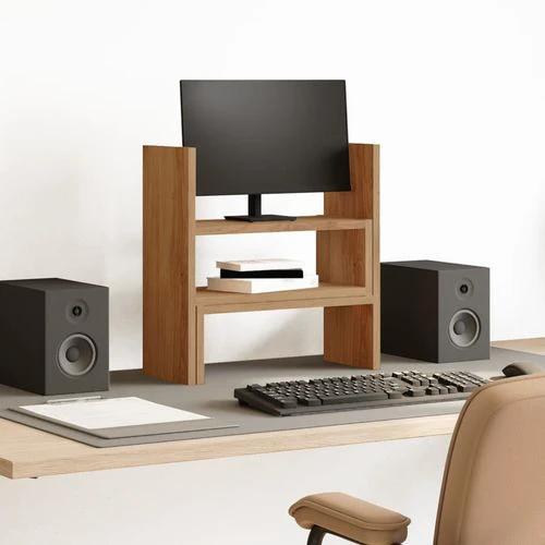 vidaXL Desk Organiser Adjustable White 40x17x41 cm Engineered Wood - Office Storage
