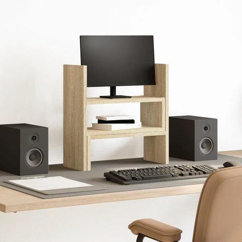 vidaXL Desk Organiser Adjustable White 40x17x41 cm Engineered Wood - Office Storage