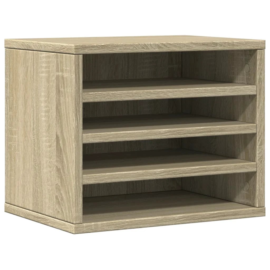 vidaXL Desk Organiser White 36x26x29.5 cm Engineered wood by vidaXL