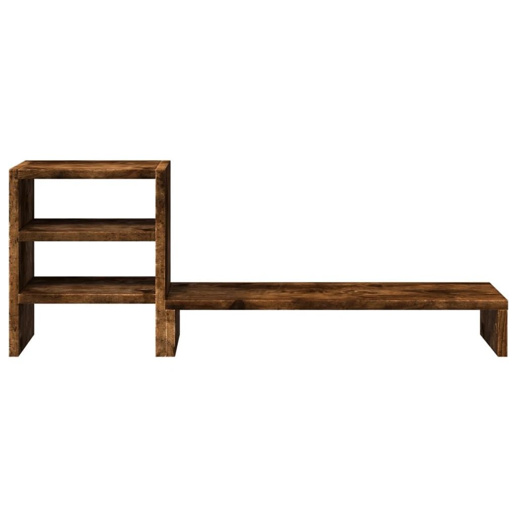 vidaXL Monitor Stand with Desk Organiser White Engineered Wood by vidaXL
