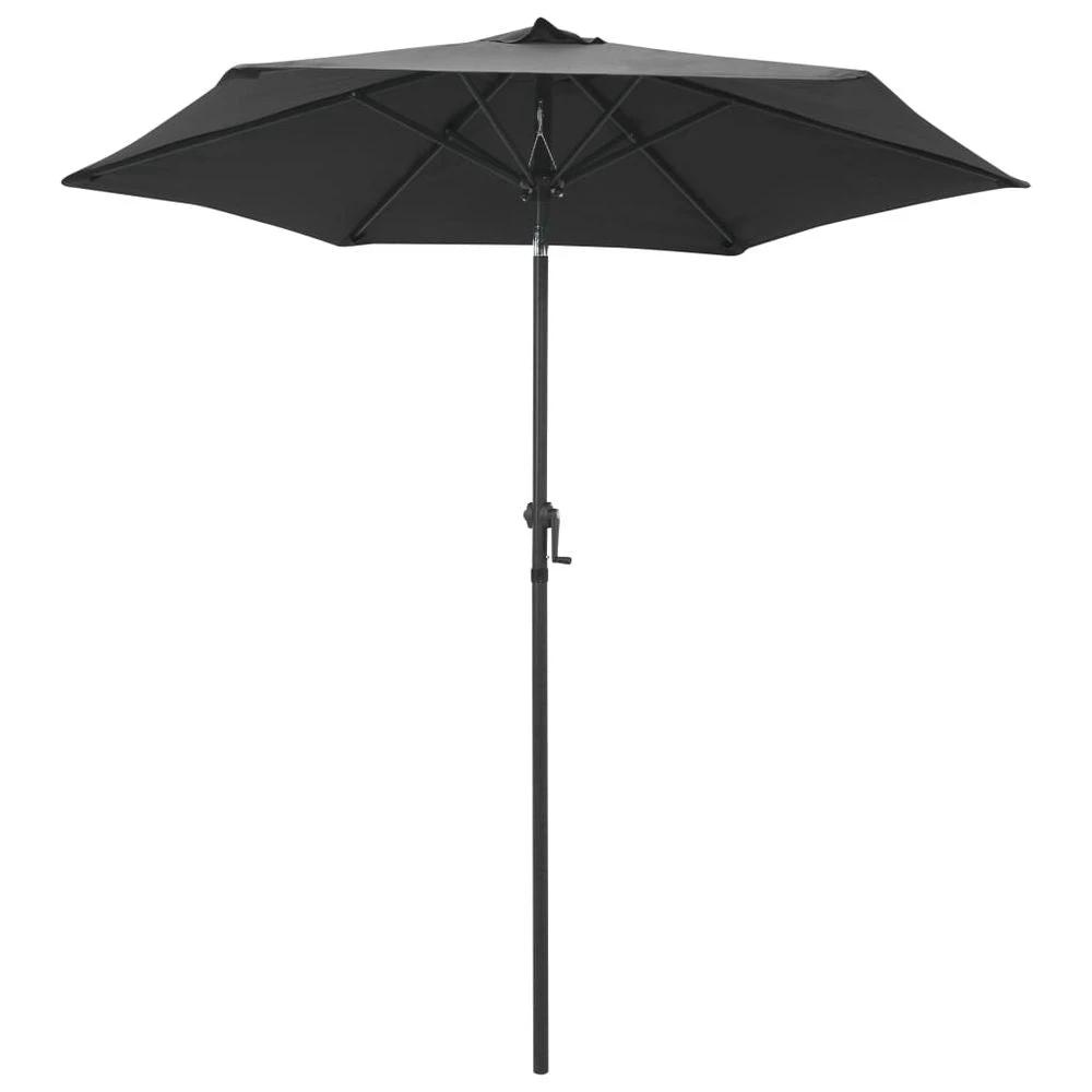 vidaXL Parasol Sand vidaXL White 200x224 cm Aluminium - Uncategorized Parasol