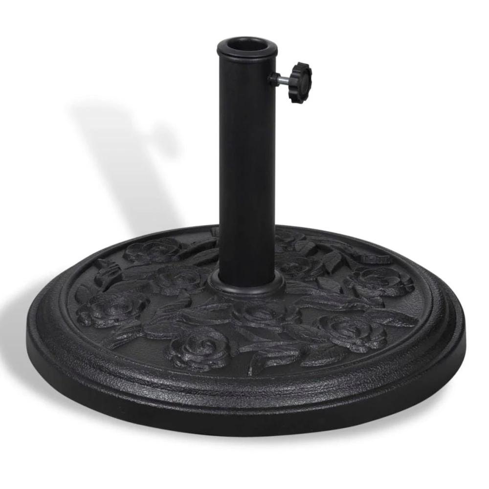 Resin Half Round Parasol Base vidaXL by vidaXL