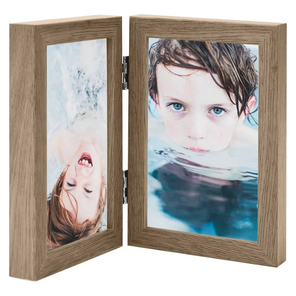 vidaXL Bifold Photo Frame Collage White 2x by vidaXL