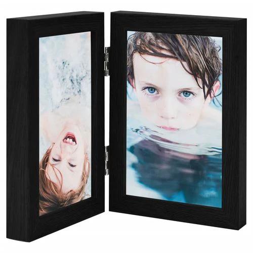 vidaXL Bifold Photo Frame Collage White 2x by vidaXL