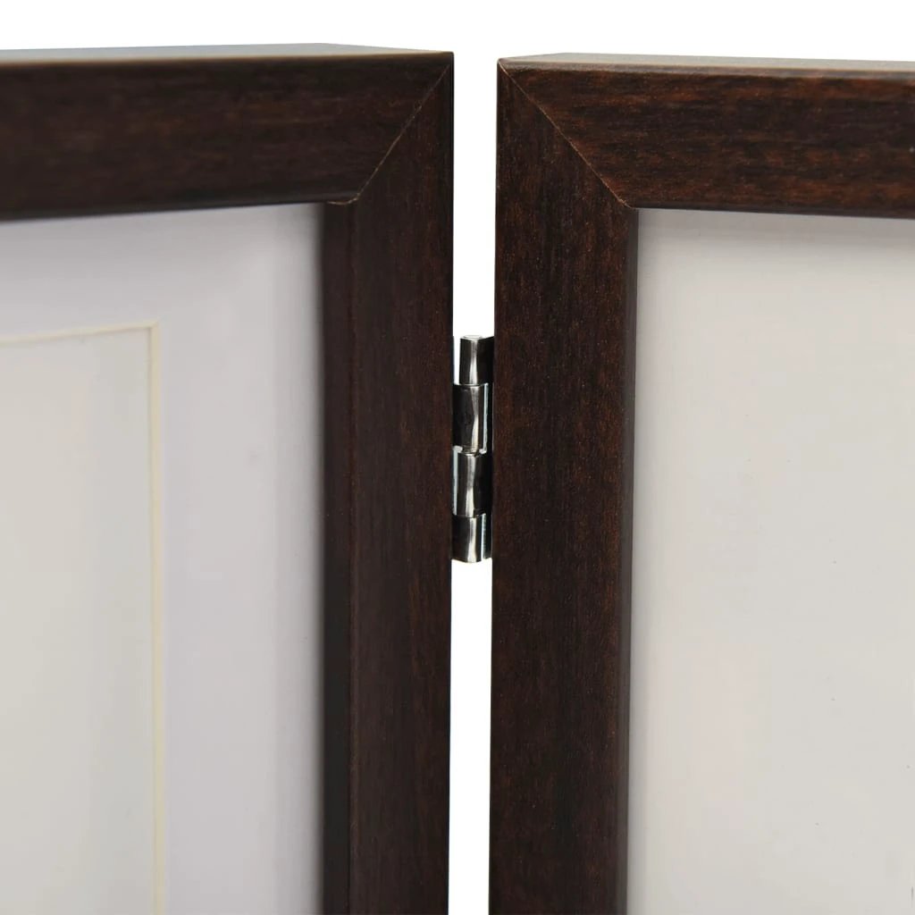 vidaXL vidaXL Trifold Photo Frame Collage Light Brown 22x15 cm+2x - Photo Frame