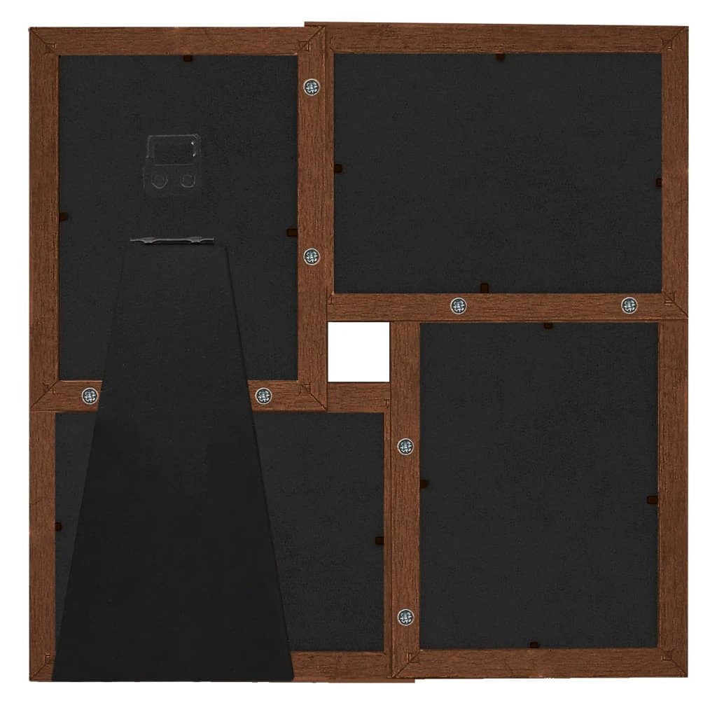 vidaXL vidaXL Collage Photo Frame for 4x(10x15 cm) Picture Light Brown MDF - Photo Frame